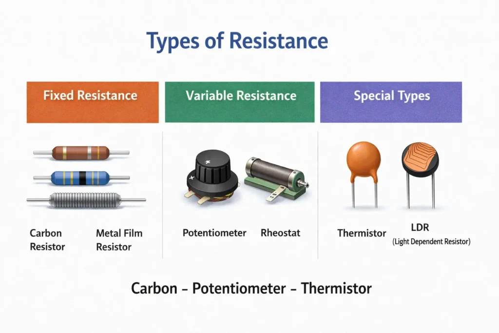 Types of Resistance In Marathi