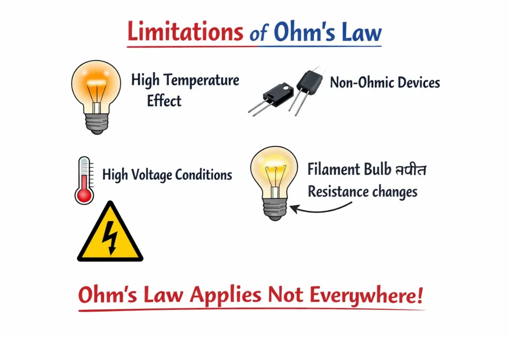 Application of Ohm's Law in Marathi
