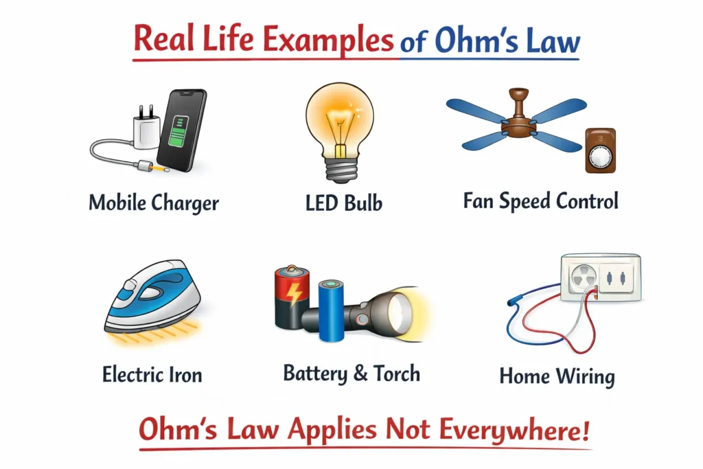 Real Life Examples of Ohm's Law in Marathi