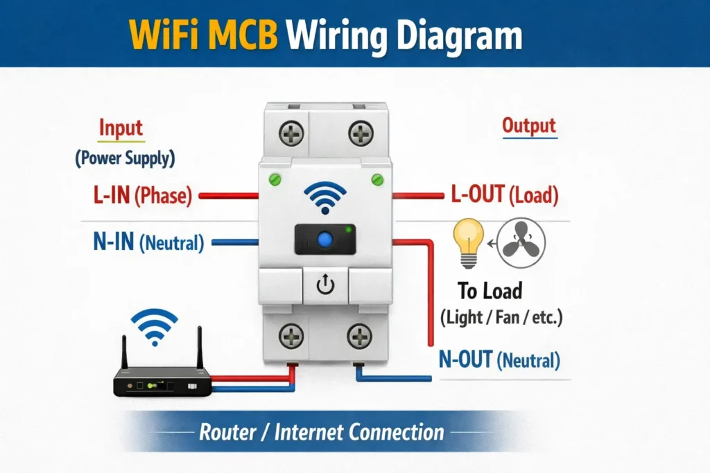 WiFi MCB wiring diagram